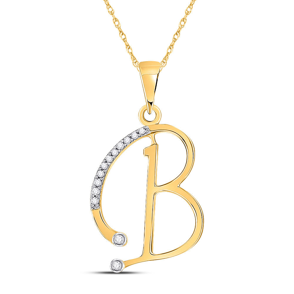 Initial Letter B Necklace Pendant Alphabet Pendant 3D model 3D printable |  CGTrader